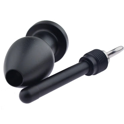 1PCS Metal Anal Plug Butt Plug Anal Cleaner Aluminum Alloy Removable Hollow Sex Toys for Couples Women Men