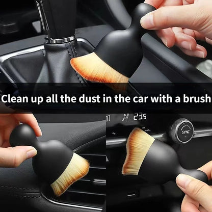 1PCS Car Interior Cleaning Tool Air Conditioner Air Outlet Cleaning Brush Car Gap Car Crevice Dust Removal Brush Curve Brush