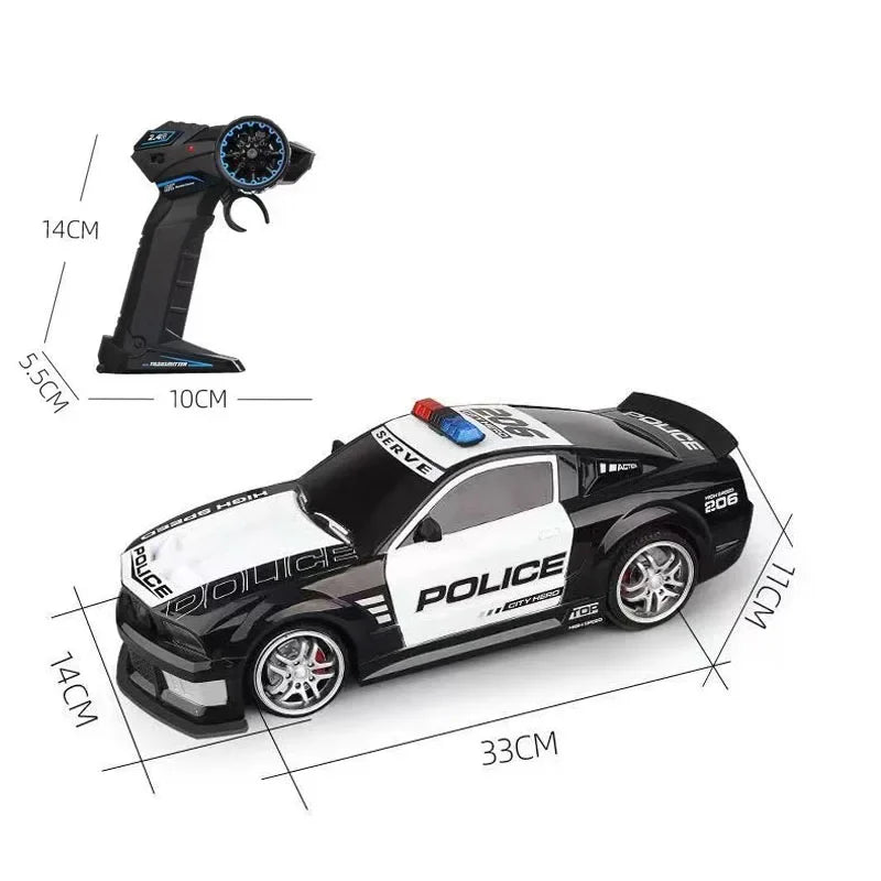 2.4Ghz 1/12 Super Rc Car Radio Remote Control Cars Toy with Lights Durable Chase Drift Vehicle Toys for Boys Kid Child