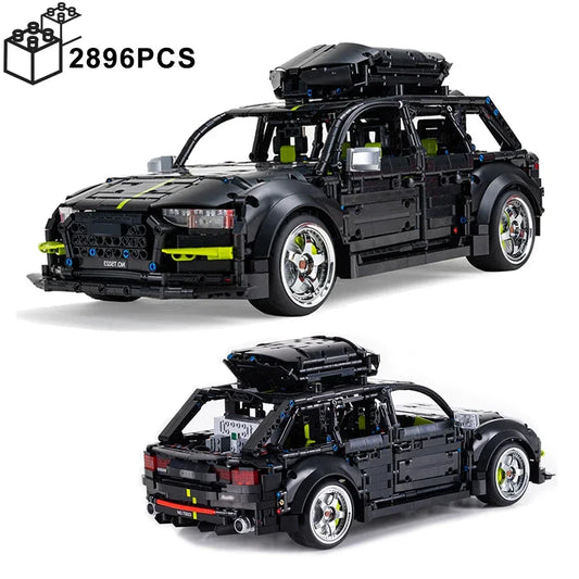 2896PCS MOC1:10 RS6 Station Wagon Travel Sport Car Building Blocks High Tech Assemble Vehicle Bricks Toys Gifts for Boy Friend