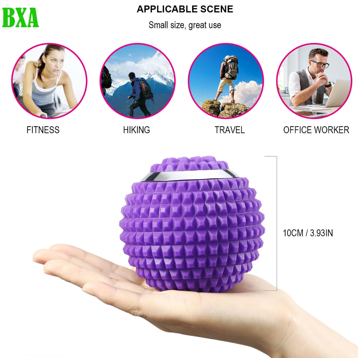 Yoga Electric Vibrating Massage Ball 4Speed  Sport Fitness Foot Relax Plantar Faciities Reliever Gym Home Training Massage