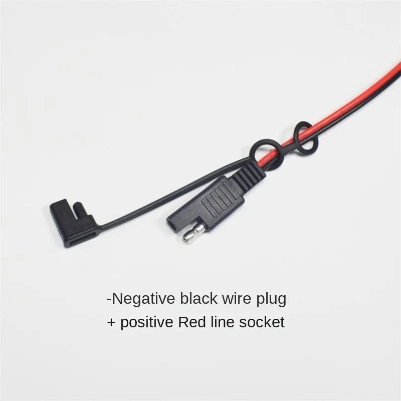 18AWG Pure Copper 0.75mm² 10A Solar Power Extension Cable with SAE Male To Female Connectors - 2m