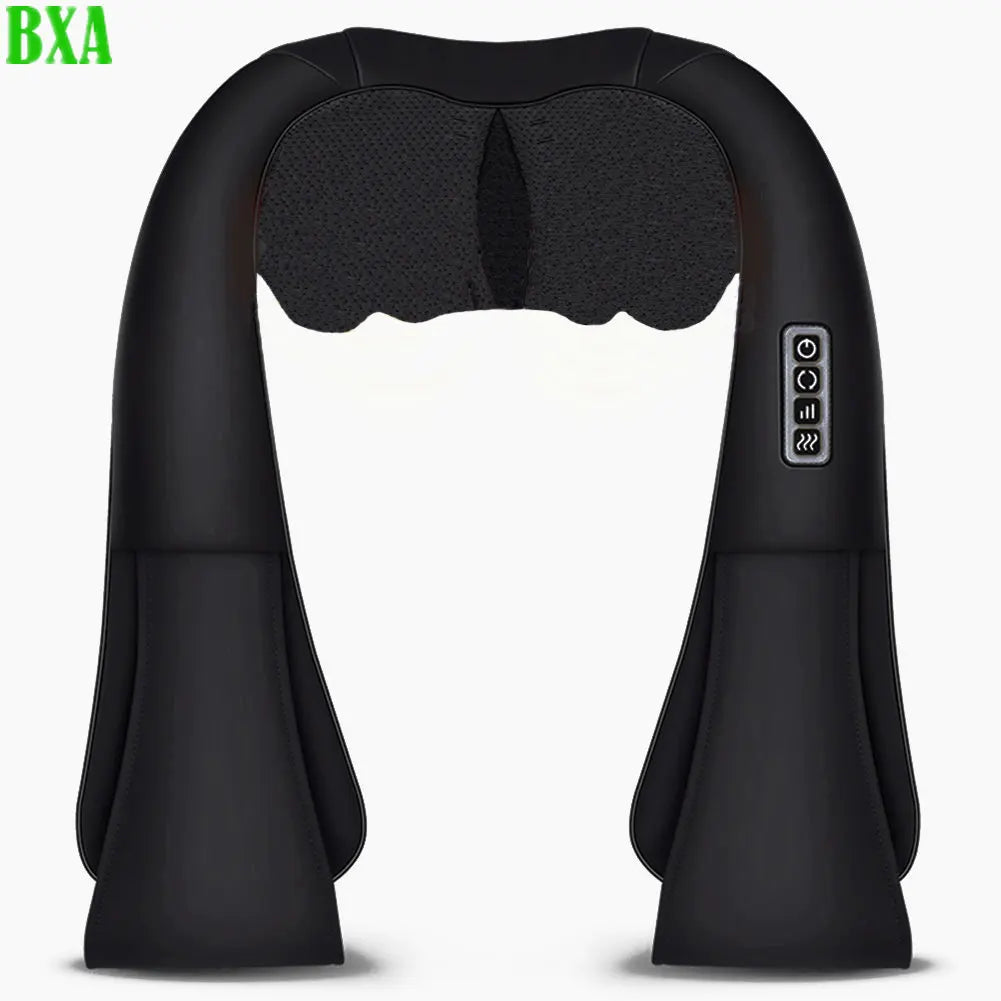 New 4D Kneading Massage for Neck and Back Pillow Shawls Electric Cervical Cushion Body Massager For Neck Infrared Heating Gift