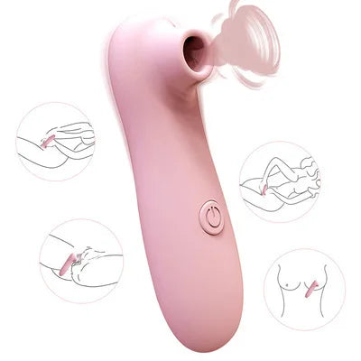 10 Frequency Female Powerful Sucking Device Vaginal Licking Device Breast Vibration Massager Masturbation Teaser Stick