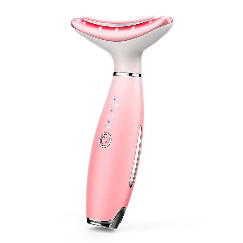 NEW Face Neck Massager Anti Wrinkles Vibration Facial Massager with Triple Action ModesTightening Firm and Smooth 3 Colors Light