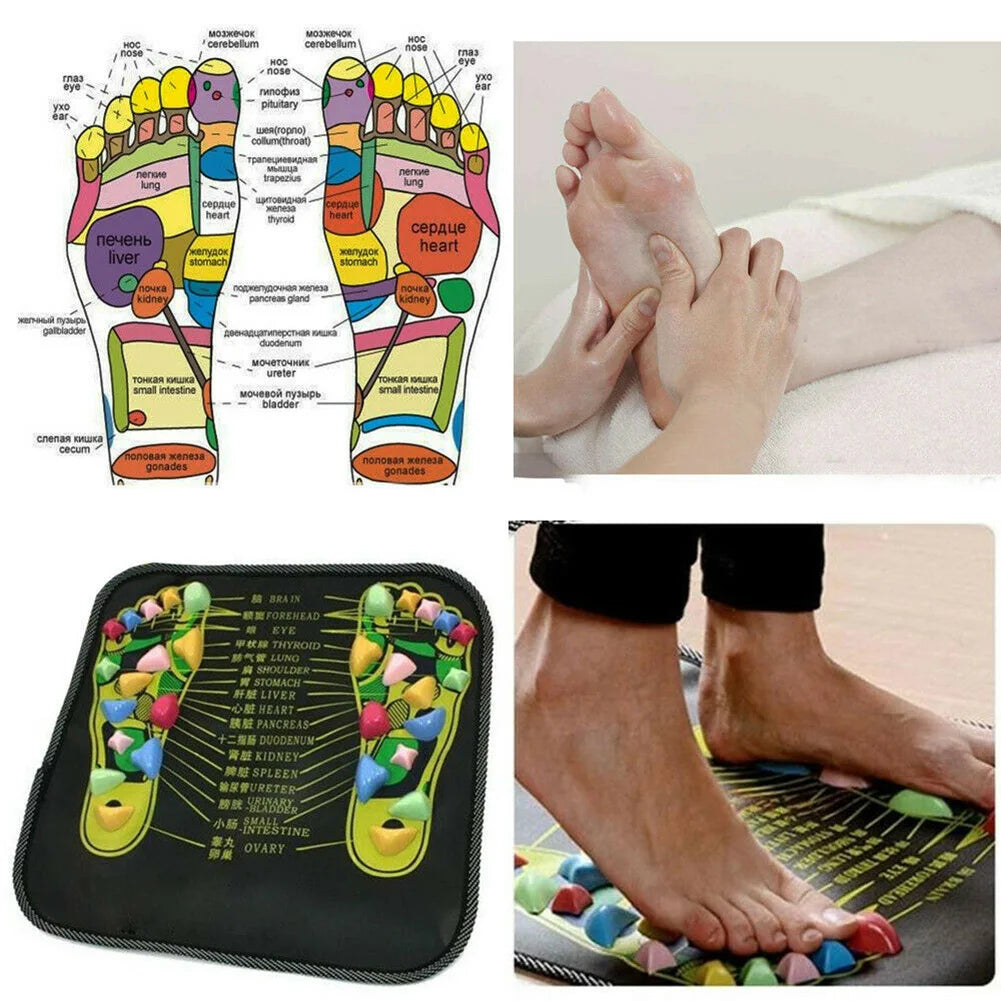 NEW Acupoint Massage Pad Pad Massager Reflexology Walking Stone Foot Walking Massage Pad