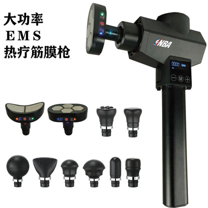 High-Power Massage Gun Muscle Relaxation Gun 3stage Folding Hot Compress Ems Rehabilitation Physiotherap Fascia Gun