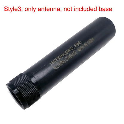 10cm Large Steel Gun Antenna 144/430MHz Wide Dual Band Antenna Aerial PL-259 Magnetic Base External Mobile Car Radio Antenna