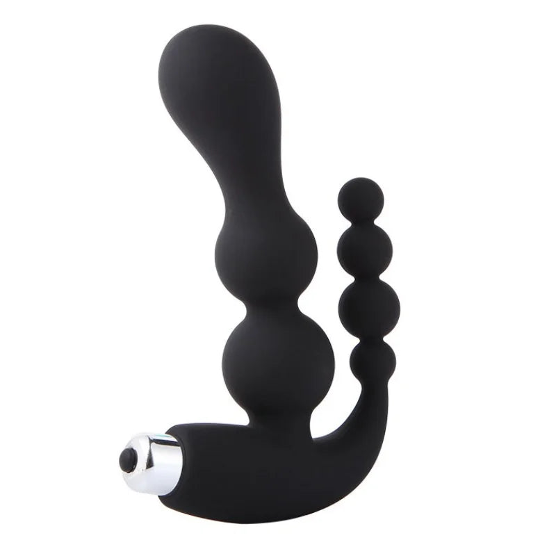 Vibrating Soft Silicone Pull Anal Beads Anal Plug Prostate Massagers Masturbator Vibrator Sex Toys for Men/Women