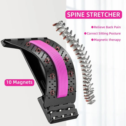 Magnetic Back Massage Muscle Relaxation Stretcher Treatment To Relieve Lower Lumbar Pain Neck Stretching Cervical Spine Support