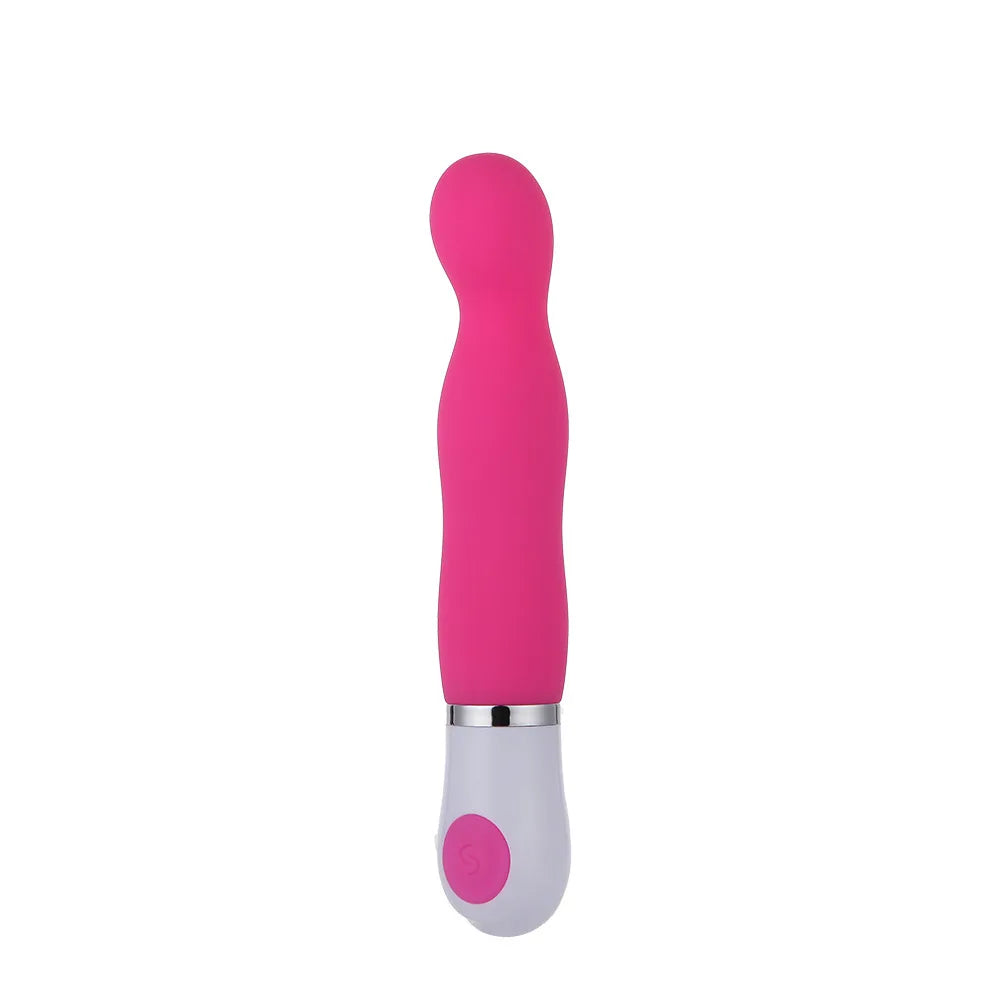 Soft Silicone Silent Vibration Flirting G-Spot Vibrator AV Wand Massager Masturbator Simple Sex Toys for Women