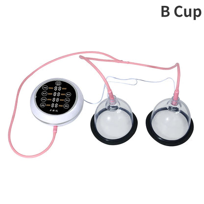 New Electric Breast Enhancement Instrument Electric Vacuum Pump Cup Breast Massager Chest Lifting Nipple Enlarge Device 2 Cups