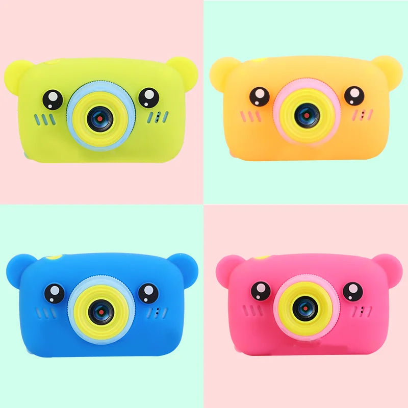 1080P Electronic Digital HD Camera Toys for Kids Cute Mini Pink Blue Video Cameras Children Camera Toys Girls Boys Birthday Gift