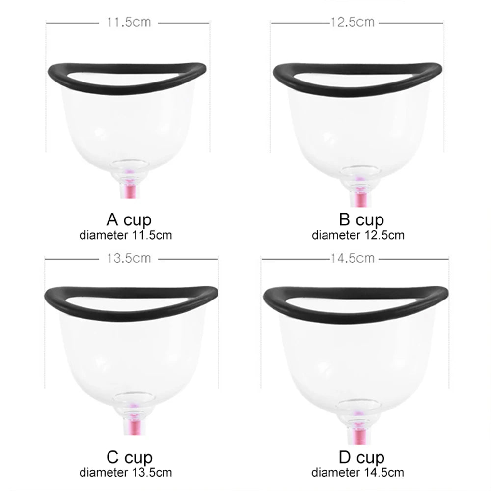 Electric Vacuum Massager Breast Massage Suction Cup Enlargement Pump Enhance Nipple enhancer button lifting Nipples Sucker