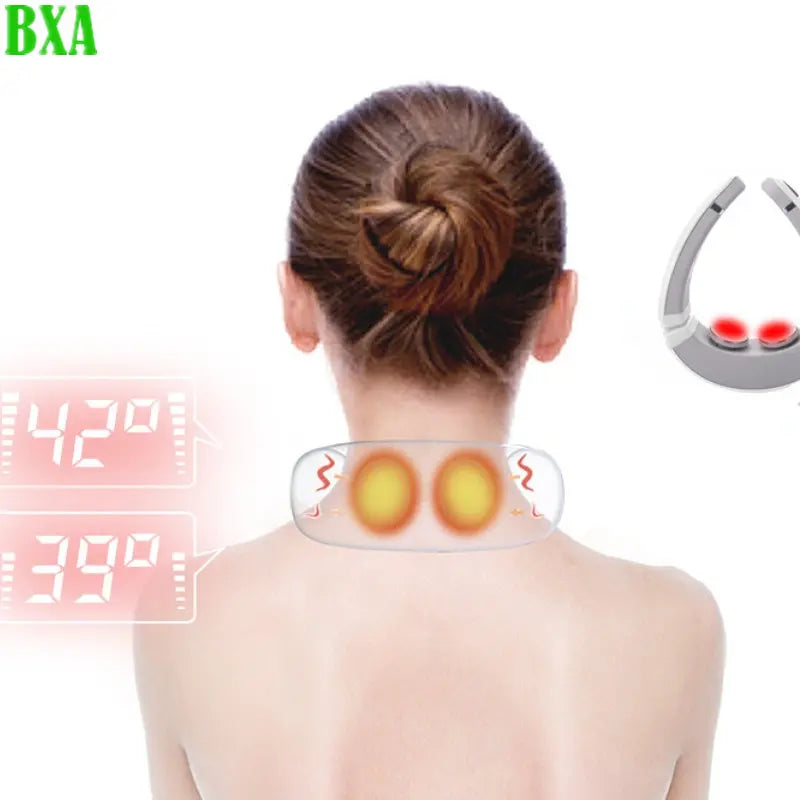 PG-2601B27 Smart Cervical Massager Multifunctional Physiotherapy Instrument Wireless Portable Neck Pain Relie Massager