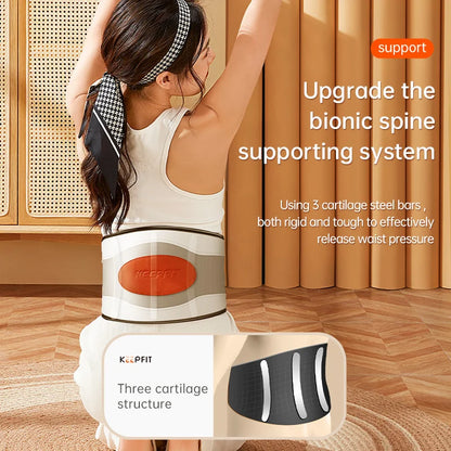 Electric Waist Back Massager Support Effectively Release Vibration Heating Relieve Pain Traditional Graphene Bianstone Massage