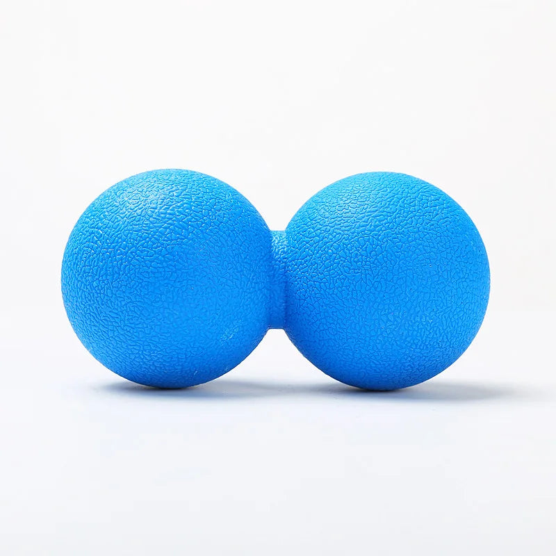 Peanut Silicone Lacrosse Myofascia Ball Peanut Massage Ball High Density Lightweight Fitness Body Fascia Relieve Pain Yoga Ball