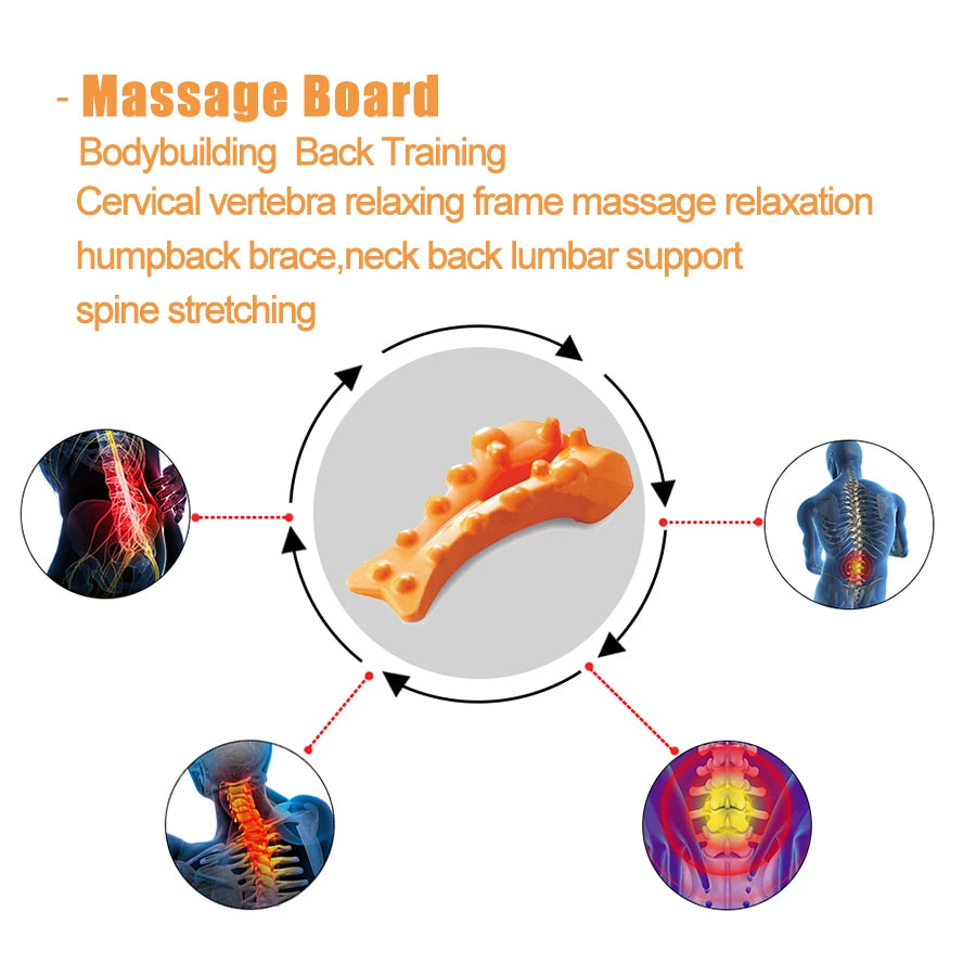 New EVA Correct Cervical Vertebra Lumbar Traction Straight Spine Spine Massage Pillow Board Brace Back Stretching Health Care