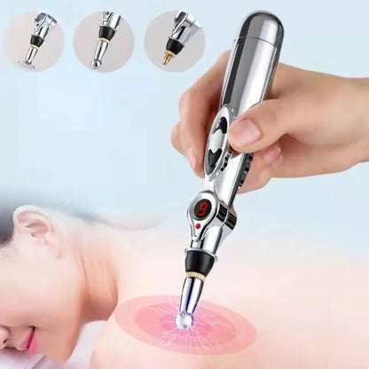 1PCS Electronic Acupuncture Pen Electric Meridian Laser Therapy Healing Massage Pen Meridian Energy Pen Muscle Relaxation Tool