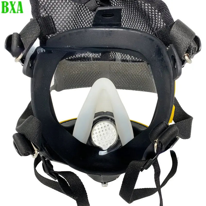 Protective Full Gas Mask Painting Spraying Organic Vapor Pillar Shaped Dustproof Silicone Chemcial Safety Proof Dust Facepiece