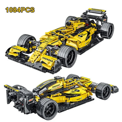 1099PCS Technical Kids MOC F1 Formula Sport Car Building Blocks Racing Vehicle Bricks Toys Gift for Boy Friend