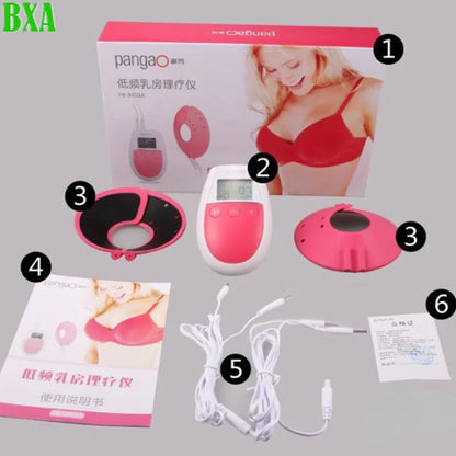 Electric Chest Mount Breast Massager for Women Muscle Muscle Relax Firmer Health Care Tens Breast Massage Instrument FB-9403A