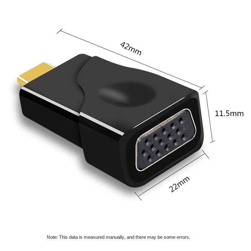 USB C To VGA Adapter for Notebooks and Mobile Phones, Type-C To VGA Converter