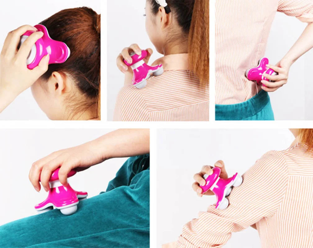 Mini Handled Electric Massager Body Wave Vibrating USB Massage Triangle Body Health care beauty Massager Small Massor Relaxation