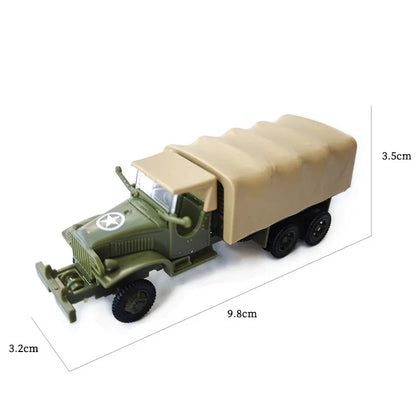 4D 1/72 Assembled Model GMC Allied Forces Truck CCKW-353 Military Truck Vehicle Toy Sandpan Game Toys for Children Gifts