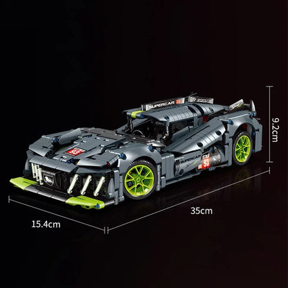 Technical Expert 1280Pcs Mechanical Racing Sport Car Model Building Blocks City Supercar Toys Kids Gift Speed Vehicle MOC Bricks