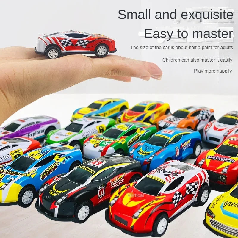 Alloy Racing Cars 12pcs Model Toy Children Mini Iron Sheet Car Set Rebound Car Metal Alloy Cars Toys for Kids Boys Birthday Gift