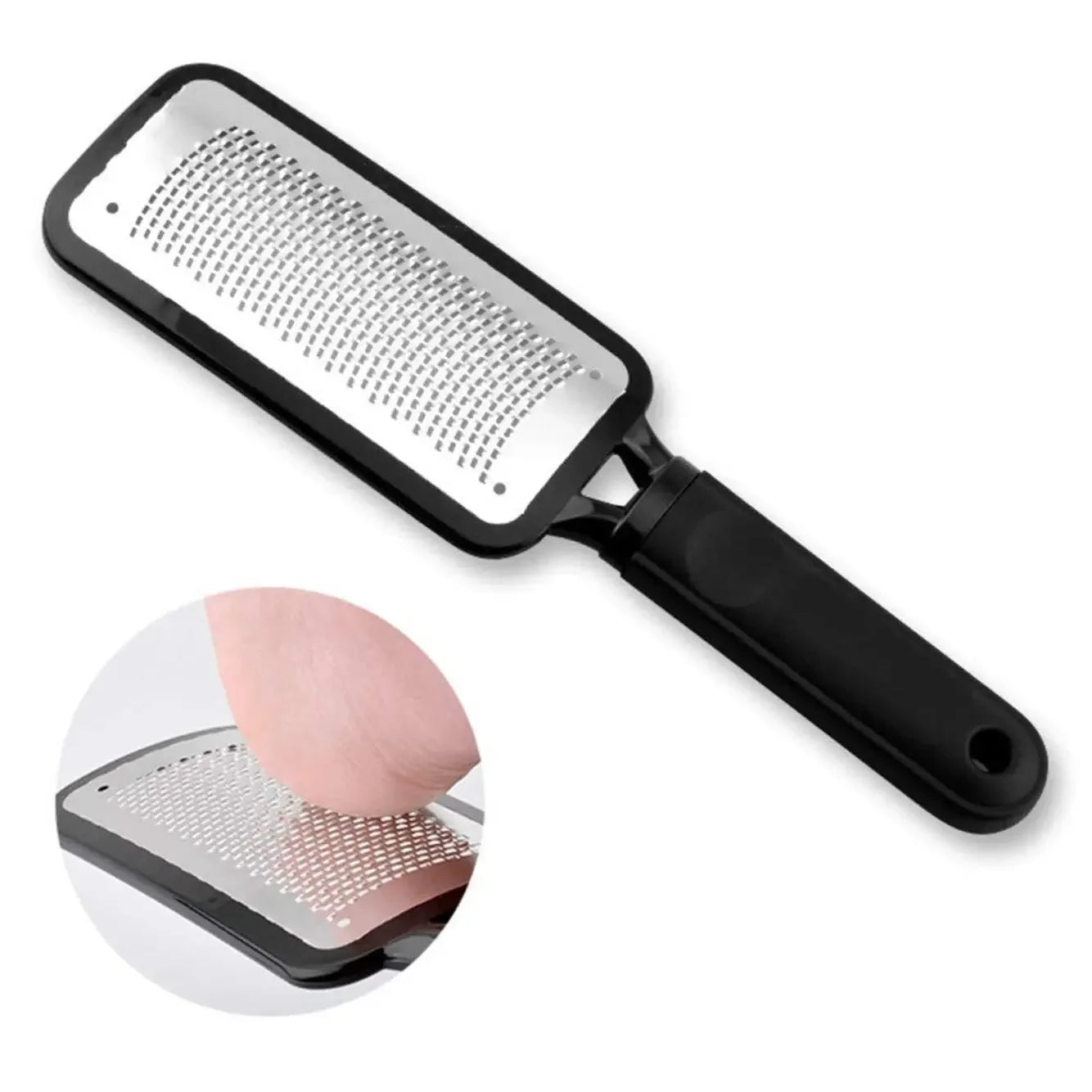 BXA Professional Foot File Scrubber Stainless Steel Rasp Heel Grater Hard Dead Skin Callus Remover Pedicure Feet Care 1pc