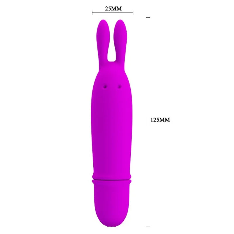 Soft Silicone 10-Modes Strong Vibrating Waterproof G-spot Rabbit Vibrator Vibrating Egg Masturbator Mini Sex Toys for Women