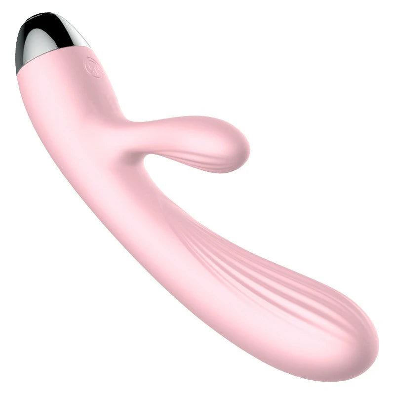 1PCS G-Spot Dildo Rabbit Vibrator Warming Dual Vibration Silicone Waterproof Female Vagina Clitoris Massager For Women