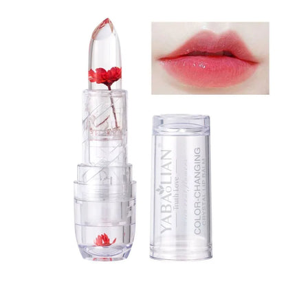 1pc Magic Jelly Flower Lipstick Temperature Changing Lip Blam Transparent Moisturizing Lip Gloss Korean Cosmetic Tools Wholesale