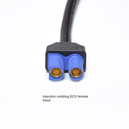 20cm 16AWG Injection-Molded EC5 Female To Cigarette Lighter Socket Car Emergency Power Adapter Cable