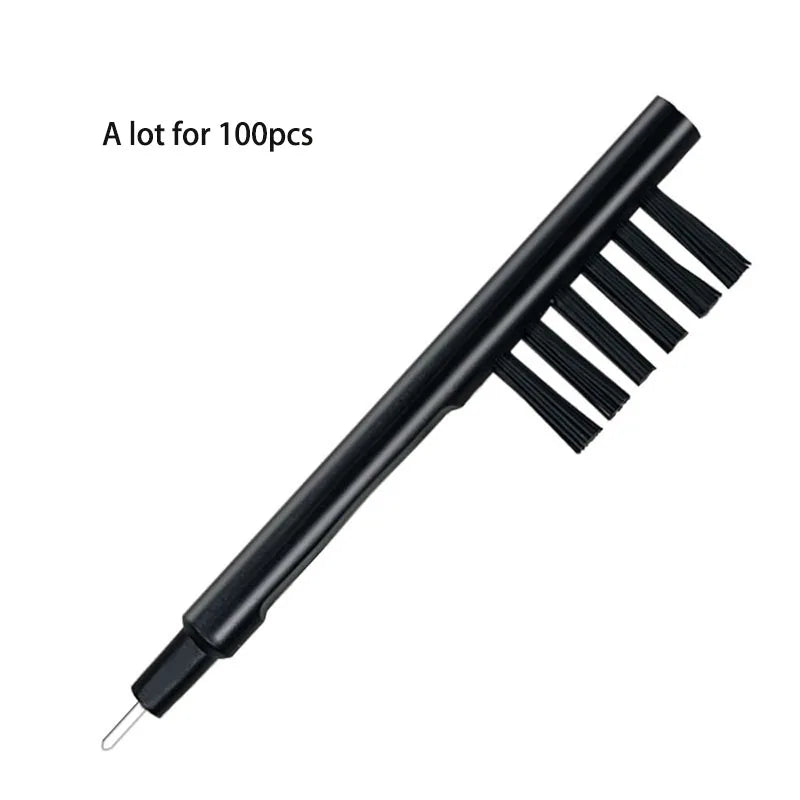 10/100PCS Set Hearing Amplifier Cleaning Brushes with Wax Loop Magnet Hearing Aid Brush for Earbuds Headphone Ear Care Accessory