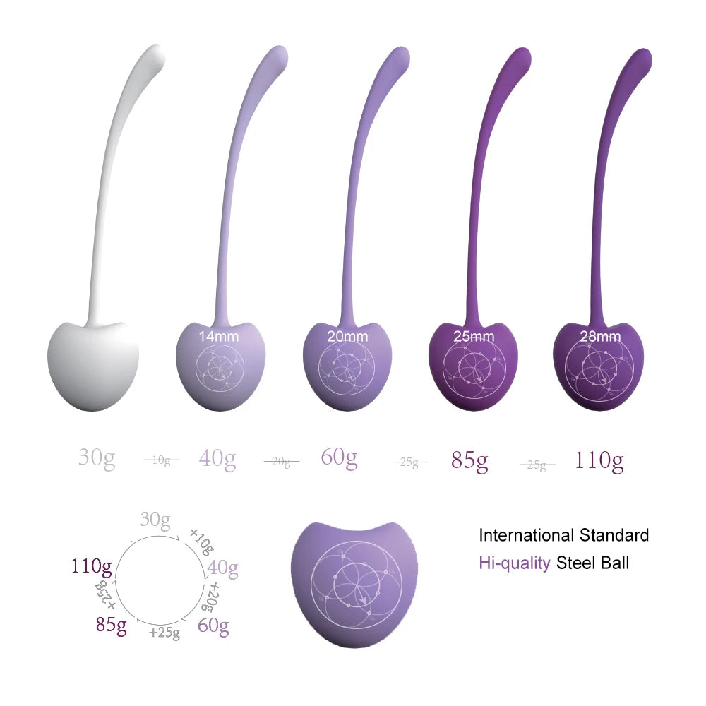 5pcs/set Safe Silicone Kegel Exercise geisha Ball Ben Wa Ball Vagina Tighten Trainer Massage Sex Toys Vaginal Kegel Balls sexe