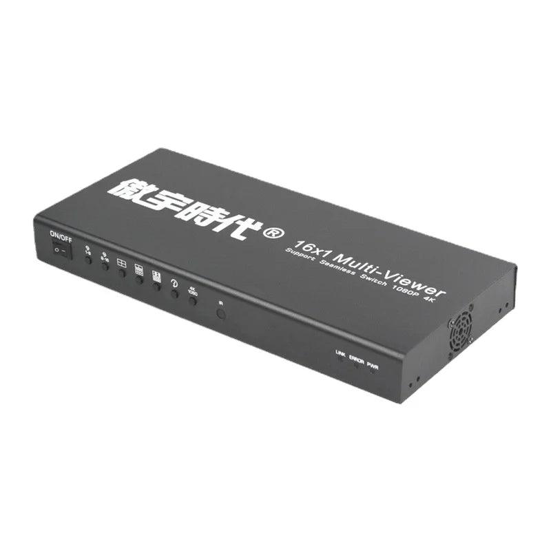 Aoyu Era 16-Port Splitter: 16x1 HDMI Splitter with 4 Inputs and 1 Output, 8 Inputs and 1 Output, 4K Resolution