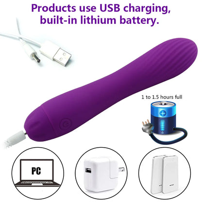 Adult Charging G-point Vibrator for Female Masturbation Massage AV Vibrator