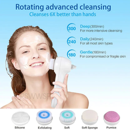 NEW Electric Cleansing Brush Blackhead Remover Pore Vacuum Cleaner Deep Cleansing Facial Treatment Blackhead Remover