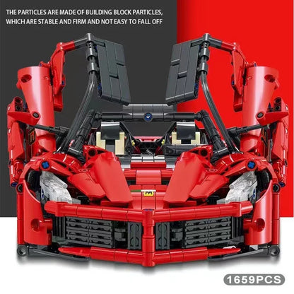 1659PCS Technical Feraari Enzo Sport Car Building Blocks 42143 V8 Engine Vehicle Assemble Bricks Kids Toys Gifts For Boys