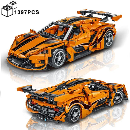 1397PCS Technical MOC 1:14 Gumpert Apollo Super Speed Car Building Blocks Sport Vehicle Assemble Bricks Toys GIfts For Boy Kids