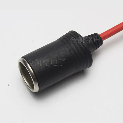 Thick Copper High-Power Car Cigarette Lighter Extension Cable - 12V24V - Red - 3.6m Length - Packaging Included