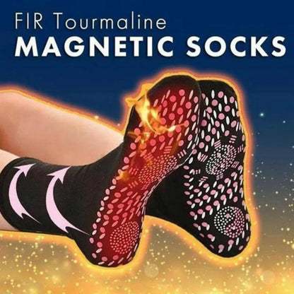 Pair Self-heating Health Care Socks Magnetic Therapy Comfortable Warm Socks Sports Breathable Unisex Foot Massager Care Socks