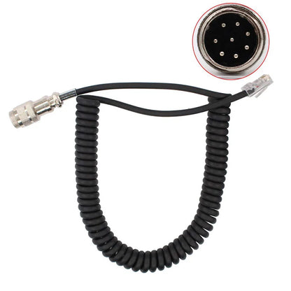 Aviation Connector 8 pin to RJ45 modular PTT Mic Speaker Microphone Adapter Cable for Yaesu FT-450D FT-897D FT-991 FT-891 Radio