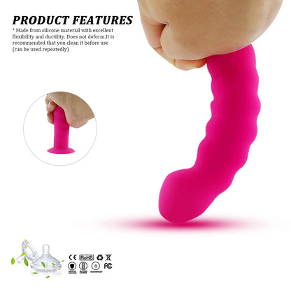 1PCS Soft 100% Silicone Prostate Massager Anal Plug Butt Plug Anal Dildo G-spot Stimulator Masturbator Sex Toys for Men/Women