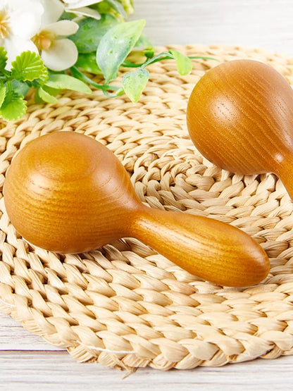 1PC Wooden Massager Essential Oil Massage Stick Body Spa Meridian Tapping Massage Hammer Therapy Relaxation Round Ball Massager