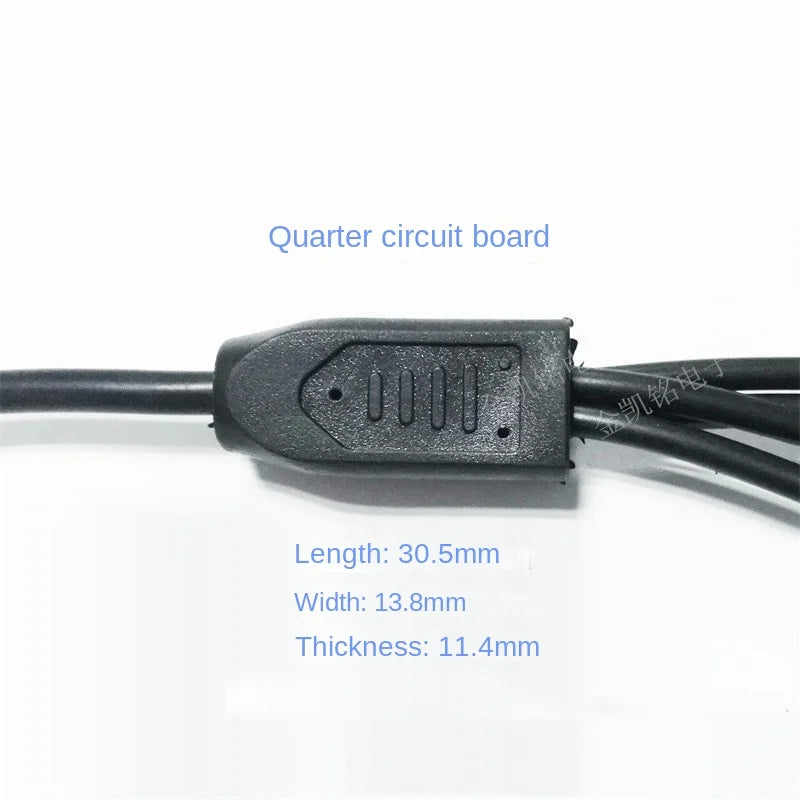 12V Surveillance Power Extension Cable - DC5.5*2.1mm - 1-to-4 Splitter Cable - for Camera Equipment