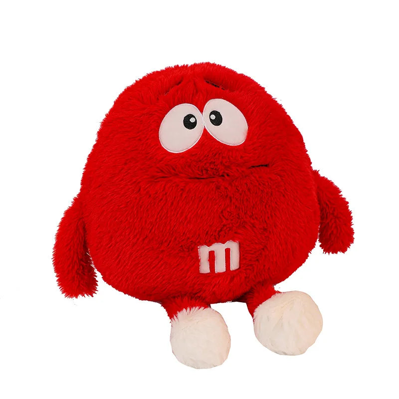 Soft M Bean Chocolate Candy Plush Toy Funny M&ms Anime Figure Doll Children's Bed Soft Sleeping Pillow Girl Cushion Gift Decor